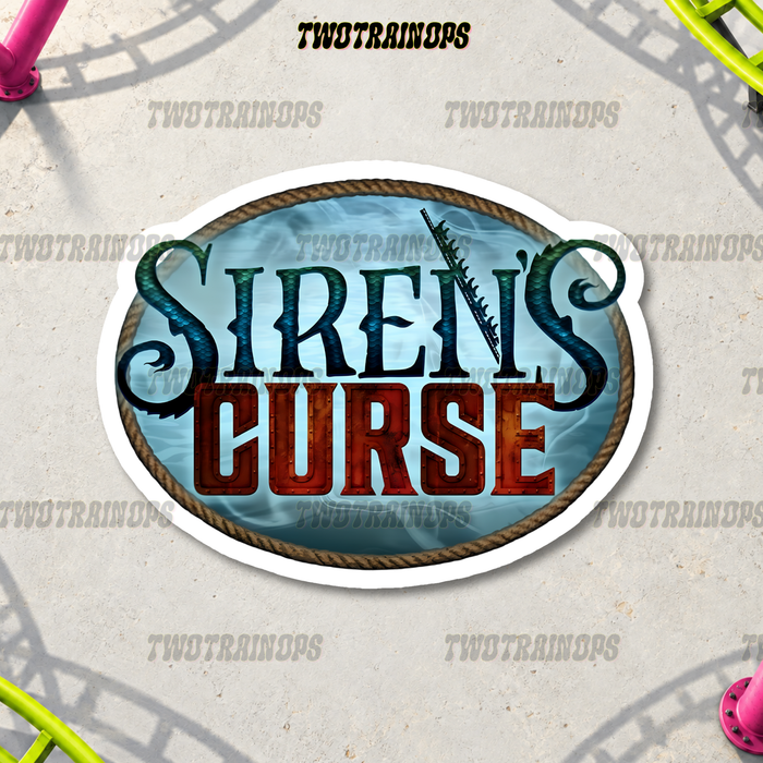 Siren's Curse Coaster Sticker